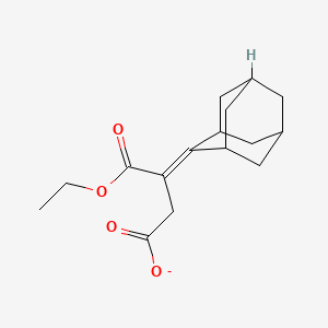 molecular formula C16H21O4- B1629125 Monoethyl2-adamantylidenesuccinate CAS No. 70468-44-9