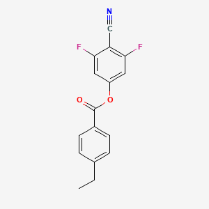 molecular formula C16H11F2NO2 B1629127 4-Cyano-3,5-difluorophenyl 4-ethyl-benzoate CAS No. 337367-01-8