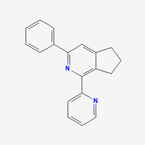 molecular formula C19H16N2 B1629131 3-Phenyl-1-(pyridin-2-yl)-6,7-dihydro-5H-cyclopenta[c]pyridine CAS No. 692729-80-9