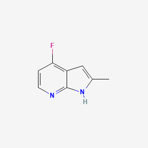 molecular formula C8H7FN2 B1629132 4-fluoro-2-methyl-1H-pyrrolo[2,3-b]pyridine CAS No. 651744-27-3