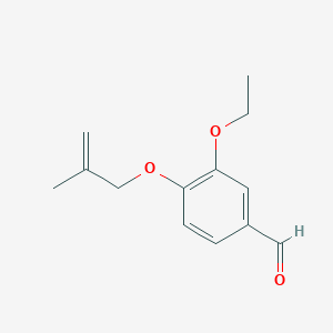 molecular formula C13H16O3 B1629134 3-乙氧基-4-[(2-甲基-2-丙烯-1-基)氧基]苯甲醛 CAS No. 363186-13-4