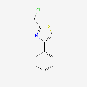 molecular formula C10H8ClNS B1629137 2-(Chloromethyl)-4-phenyl-1,3-thiazole CAS No. 65385-00-4