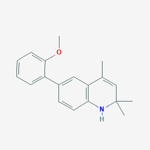 molecular formula C19H21NO B1629138 6-(2-Methoxyphenyl)-2,2,4-trimethyl-1,2-dihydroquinoline CAS No. 666726-32-5
