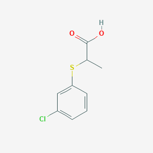 2-[(3-Chlorophenyl)sulfanyl]propanoic acid
