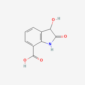 molecular formula C9H7NO4 B1629150 3-Hydroxy-2-oxo-7-indolinecarboxylic acid CAS No. 28546-23-8