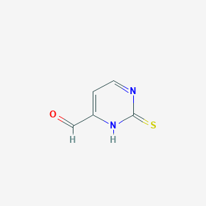 molecular formula C5H4N2OS B1629162 2-Sulfanylidene-2,3-dihydropyrimidine-4-carbaldehyde CAS No. 71183-60-3