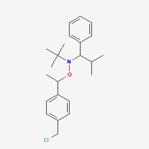 N-tert-Butyl-O-[1-[4-(chloromethyl)phenyl]ethyl]-N-(2-methyl-1-phenylpropyl)hydroxylamine