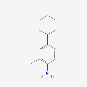 molecular formula C13H19N B1629173 4-Cyclohexyl-2-methylaniline CAS No. 6358-95-8
