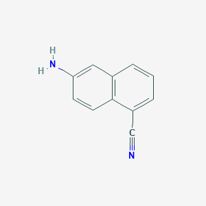 molecular formula C11H8N2 B1629186 6-Aminonaphthalene-1-carbonitrile CAS No. 91135-41-0