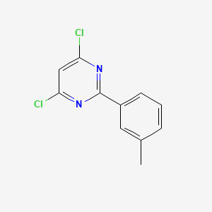 molecular formula C11H8Cl2N2 B1629191 4,6-Dichloro-2-(3-methylphenyl)pyrimidine CAS No. 26863-48-9