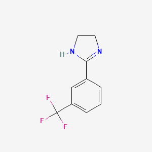 molecular formula C10H9F3N2 B1629197 2-[3-(trifluoromethyl)phenyl]-4,5-dihydro-1H-imidazole CAS No. 27423-84-3