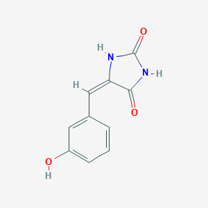 molecular formula C10H8N2O3 B016292 2,4-Imidazolidinedione, 5-[(3-hydroxyphenyl)methylene]- CAS No. 91426-39-0