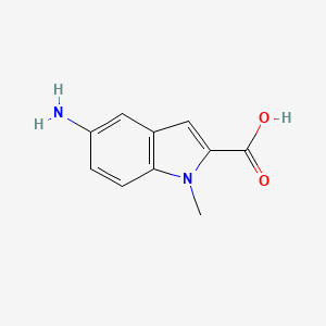 molecular formula C10H10N2O2 B1629203 5-Amino-1-methyl-1H-indole-2-carboxylic acid CAS No. 207845-95-2