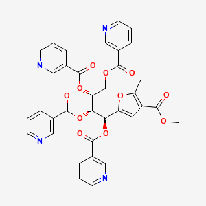 molecular formula C35H28N4O11 B1629211 Nicofurate CAS No. 4397-91-5