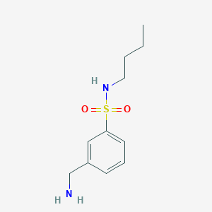 molecular formula C11H18N2O2S B1629214 3-(Aminomethyl)-N-butylbenzenesulfonamide CAS No. 1016515-54-0
