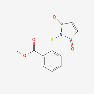 molecular formula C12H9NO4S B1629220 methyl 2-(2,5-dioxo-2H-pyrrol-1(5H)-ylthio)benzoate CAS No. 79498-82-1