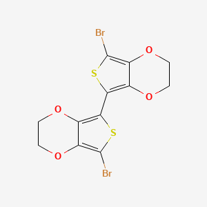 molecular formula C12H8Br2O4S2 B1629233 7,7'-Dibromo-2,2',3,3'-tetrahydro-5,5'-bithieno[3,4-b][1,4]dioxine CAS No. 287924-56-5
