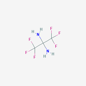 molecular formula C3H4F6N2 B162924 2,2-Diaminohexafluoropropane CAS No. 1737-80-0