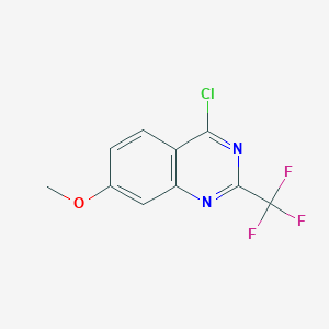 molecular formula C10H6ClF3N2O B1629286 4-Chloro-7-methoxy-2-(trifluoromethyl)quinazoline CAS No. 951904-99-7