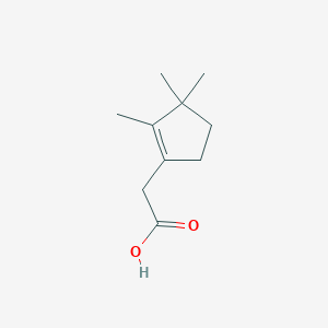 1-Cyclopentene-1-acetic acid, 2,3,3-trimethyl-