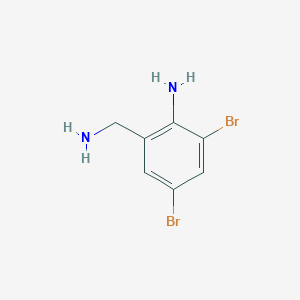 molecular formula C7H8Br2N2 B1629292 2-(氨甲基)-4,6-二溴苯胺 CAS No. 86379-71-7