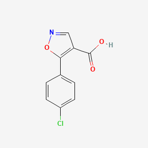 molecular formula C10H6ClNO3 B1629301 5-(4-Chlorophenyl)-1,2-oxazole-4-carboxylic acid CAS No. 887408-09-5