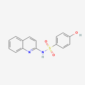 molecular formula C15H12N2O3S B1629302 N-(2-Quinolyl)-1-phenol-4-sulfonamide CAS No. 875227-77-3