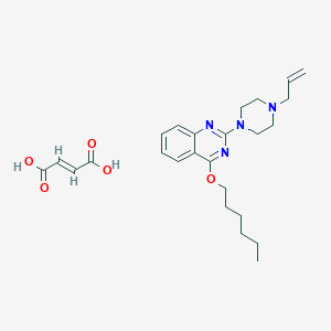 2-(4-Allyl-1-piperazinyl)-4-hexyloxyquinazoline fumarate