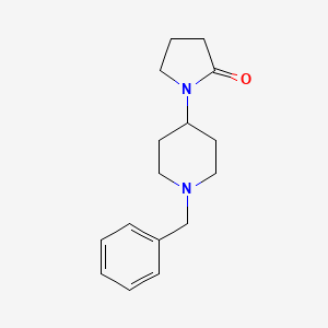 molecular formula C16H22N2O B1629311 1-(1-Benzylpiperidin-4-yl)pyrrolidin-2-one CAS No. 340962-88-1