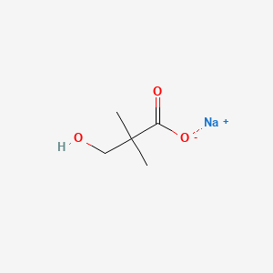 Propanoic acid, 3-hydroxy-2,2-dimethyl-, monosodium salt