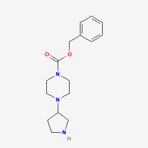 Benzyl 4-(pyrrolidin-3-yl)piperazine-1-carboxylate