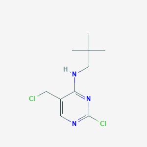 2-Chloro-5-(chloromethyl)-N-(2,2-dimethylpropyl)pyrimidin-4-amine
