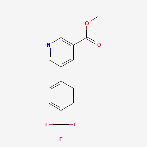 molecular formula C14H10F3NO2 B1629331 Methyl 5-(4-(trifluoromethyl)phenyl)nicotinate CAS No. 893734-81-1