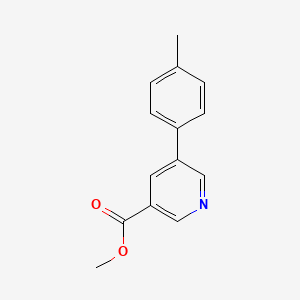 molecular formula C14H13NO2 B1629332 Methyl 5-(p-tolyl)nicotinate CAS No. 893735-14-3