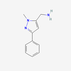 (1-Methyl-3-phenyl-1H-pyrazol-5-YL)methylamine
