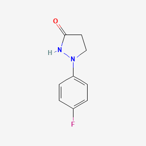1-(4-Fluorophenyl)pyrazolidin-3-one
