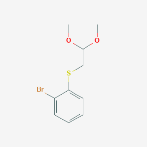 molecular formula C10H13BrO2S B1629357 (2-Bromophenyl)(2,2-dimethoxyethyl)sulfane CAS No. 799766-06-6