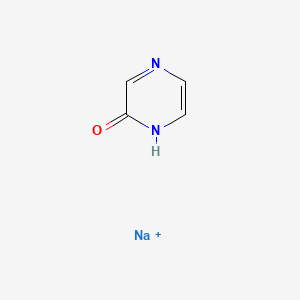 molecular formula C4H3N2NaO B1629359 Pyrazin-2(1H)-one, sodium salt CAS No. 24387-68-6