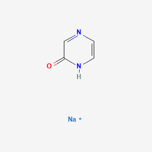 molecular formula C4H4N2NaO+ B1629359 Pyrazin-2(1H)-one, sodium salt CAS No. 24387-68-6