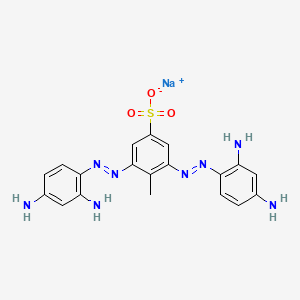 Sodium 2,6-bis((2,4-diaminophenyl)azo)toluene-4-sulphonate