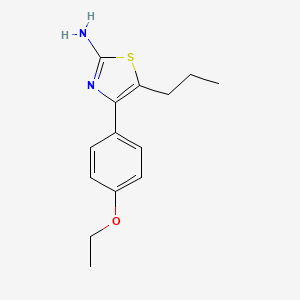 molecular formula C14H18N2OS B1629362 4-(4-Ethoxyphenyl)-5-propyl-1,3-thiazol-2-amine CAS No. 461033-41-0