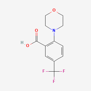 molecular formula C12H12F3NO3 B1629370 2-Morpholino-5-(trifluoromethyl)benzoic acid CAS No. 865471-20-1