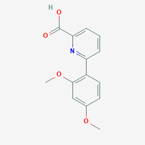 molecular formula C14H13NO4 B1629386 6-(2,4-Dimethoxyphenyl)picolinic acid CAS No. 887982-90-3