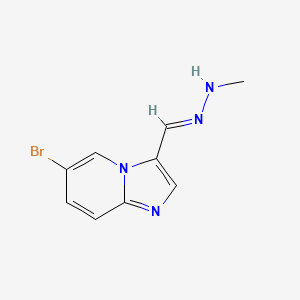 (E)-6-Bromo-3-((2-methylhydrazono)methyl)imidazo[1,2-a]pyridine