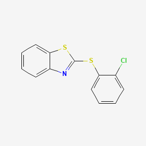 molecular formula C13H8ClNS2 B1629391 2-(2-Chlorophenylsulfanyl)benzothiazole CAS No. 60372-34-1