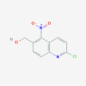 molecular formula C10H7ClN2O3 B1629392 2-Chloro-5-nitro-6-hydroxymethylquinoline CAS No. 1018785-15-3