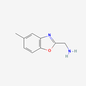 molecular formula C9H10N2O B1629399 (5-Methylbenzo[d]oxazol-2-yl)methanamine CAS No. 944897-59-0