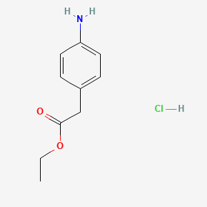 molecular formula C10H14ClNO2 B1629403 Ethyl 2-(4-aminophenyl)acetate hydrochloride CAS No. 59235-35-7
