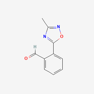 molecular formula C10H8N2O2 B1629405 2-(3-Methyl-1,2,4-oxadiazol-5-yl)benzaldehyde CAS No. 879896-54-5