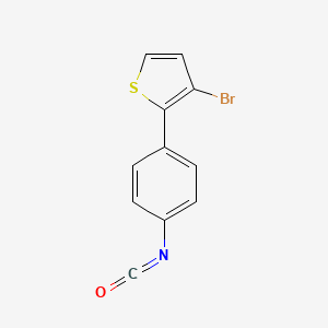 3-Bromo-2-(4-isocyanatophenyl)thiophene